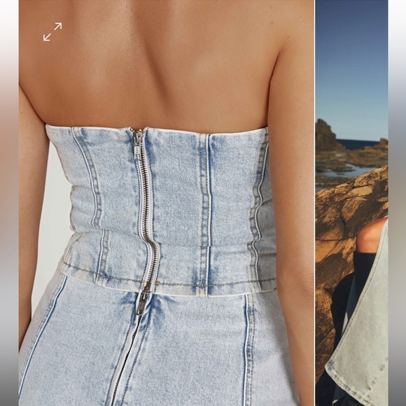 Meshki JORDANA top and ACACIA skirt set in light blue - Picture 5 of 5